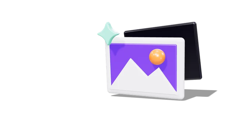Content and copy — website development stage, 3D illustration