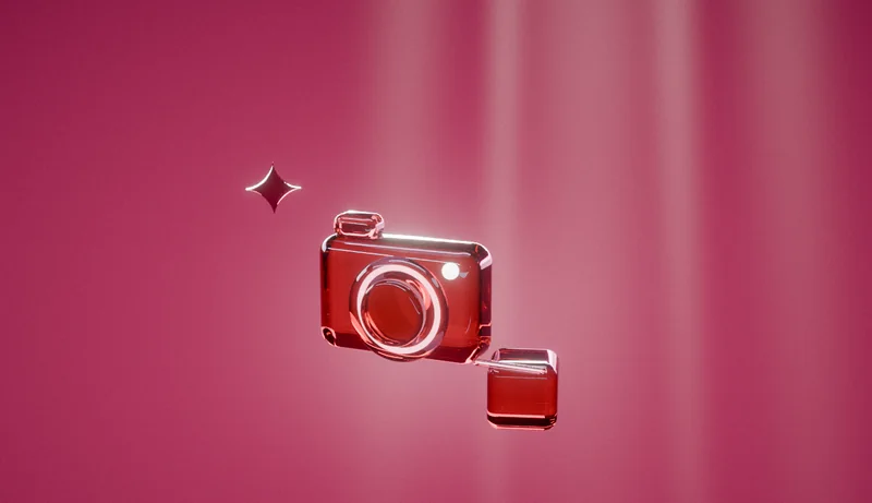 Photos and illustrations — e-commerce website development stage, 3D illustration