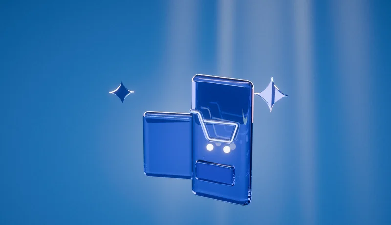 Responsive design — e-commerce website development stage, 3D illustration