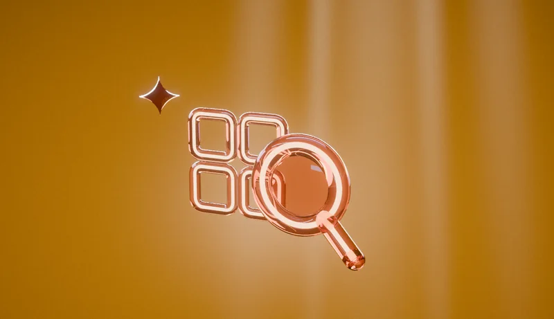 Market analysis — catalog website development stage, 3D illustration