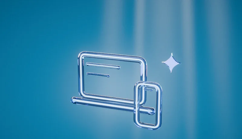 Responsive design — catalog website development stage, 3D illustration